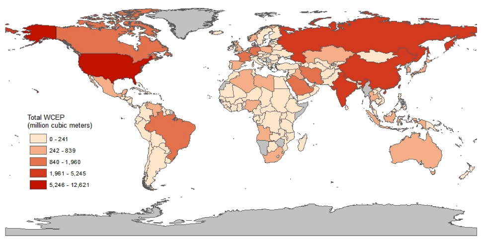 Global analysis of water consumption for energy production